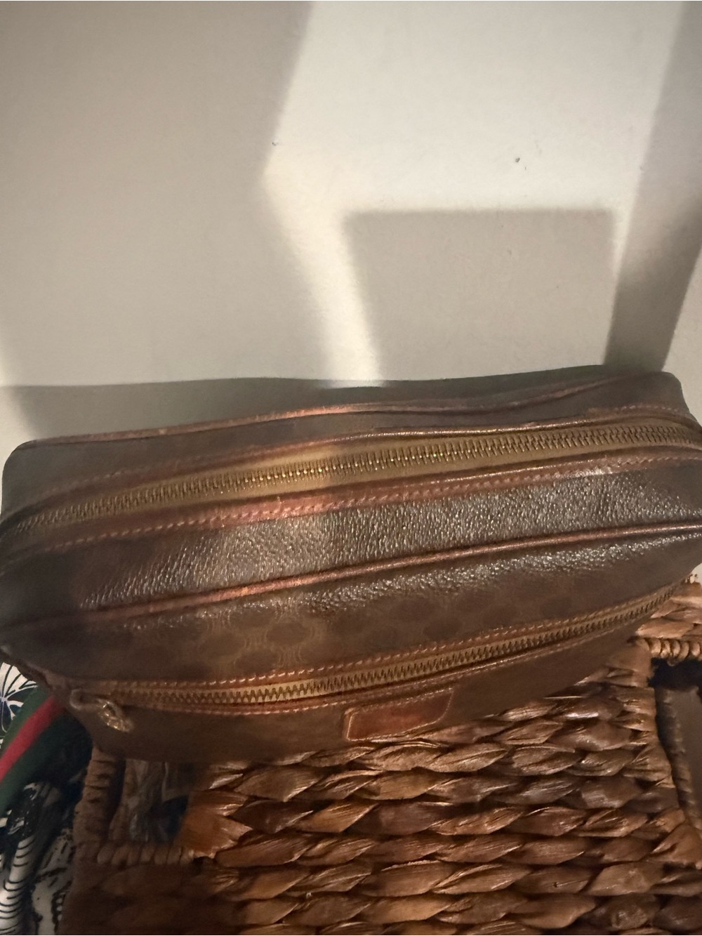 Vintage Céline Macadam M12 Double-Zip Crossbody Bag - Picture 8 of 11